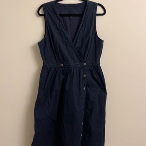 J. Crew jean midi dress size 16